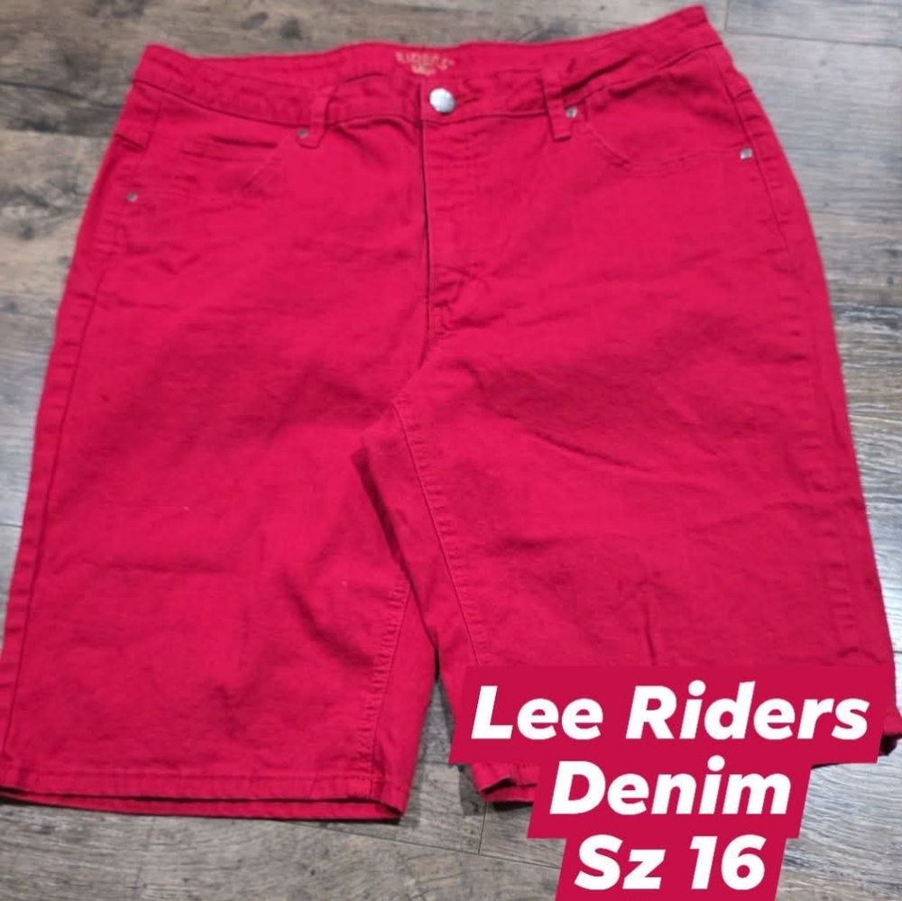 Riders by Lee womens denim shorts sz 16